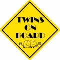 Twins On Board! Decal/Stickers!